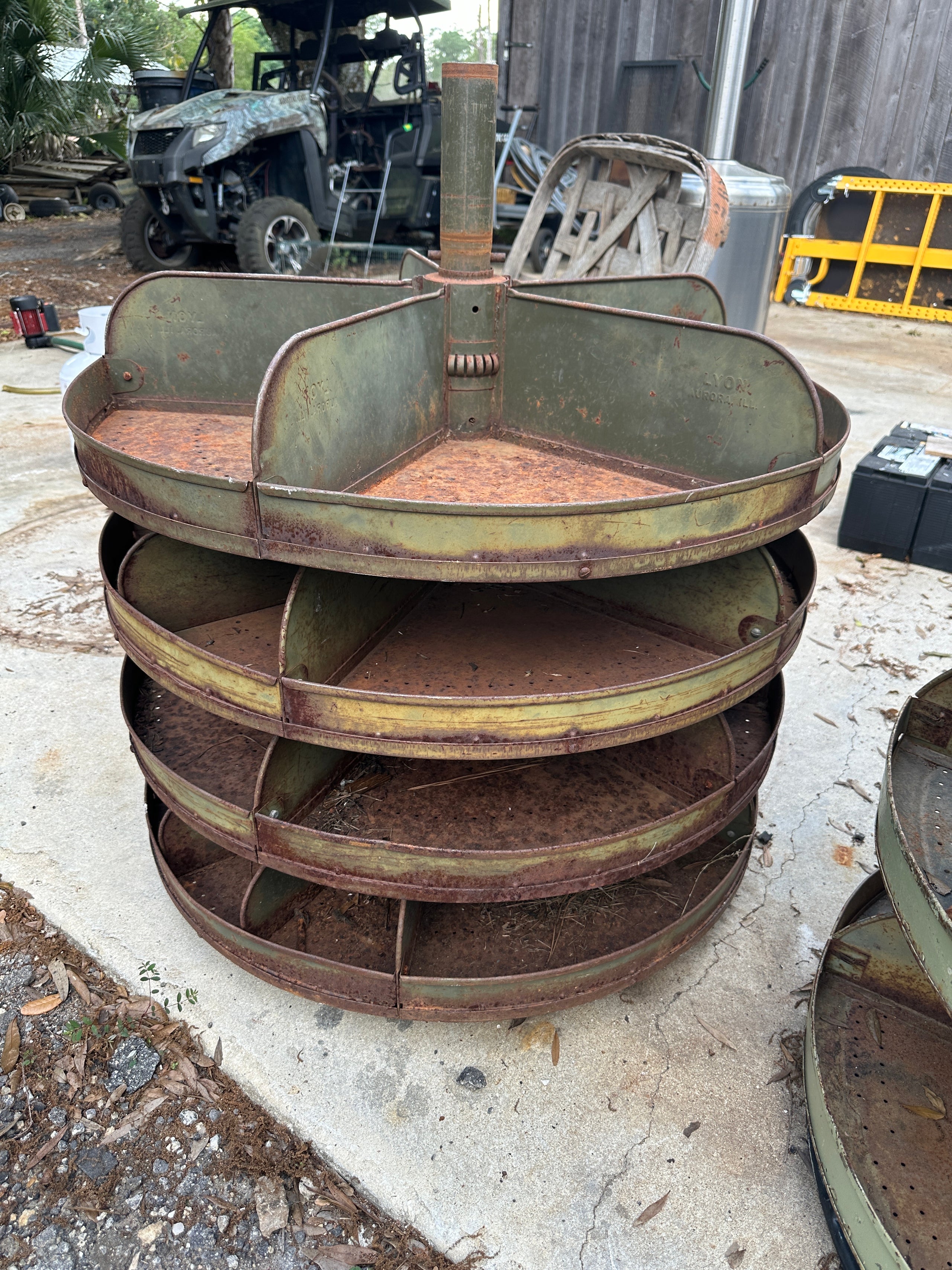 Vintage Bolt Bin 4 Tiered Honey's House